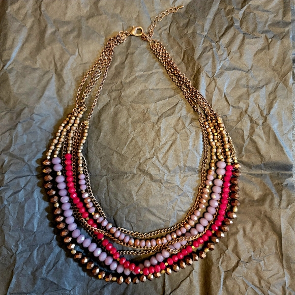 Soft Surroundings Purple and Red Layered Necklas - Picture 4 of 4